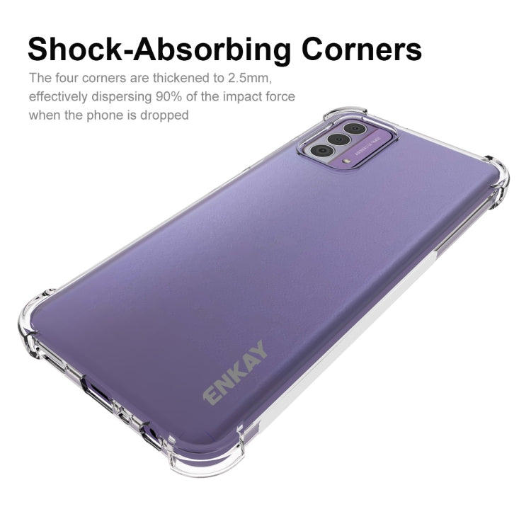 For Nokia G42 5G ENKAY Clear TPU Shockproof Anti-slip Phone Case - Nokia Cases by ENKAY | Online Shopping UK | buy2fix