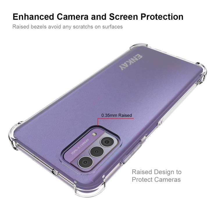 For Nokia G42 5G ENKAY Clear TPU Shockproof Anti-slip Phone Case - Nokia Cases by ENKAY | Online Shopping UK | buy2fix