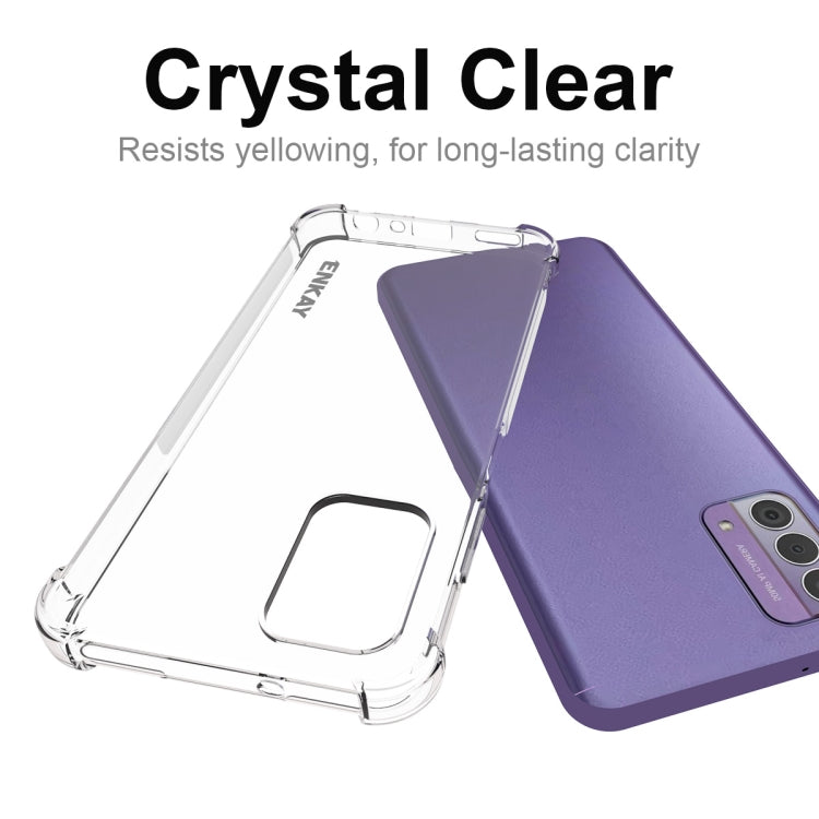 For Nokia G42 5G ENKAY Clear TPU Shockproof Anti-slip Phone Case - Nokia Cases by ENKAY | Online Shopping UK | buy2fix