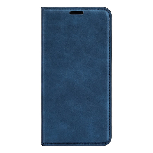For Samsung Galaxy A54 5G Retro-skin Magnetic Suction Leather Phone Case(Dark Blue) by buy2fix