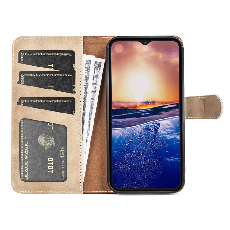 For TCL 40R Stitching Horizontal Flip Leather Phone Case(Yellow) - TCL by buy2fix | Online Shopping UK | buy2fix