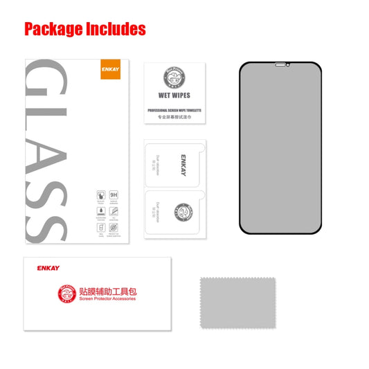 For iPhone 11 Pro / XS / X ENKAY Hat-Prince 25 Degree Privacy 8K UHD AGC Tempered Glass Film by ENKAY