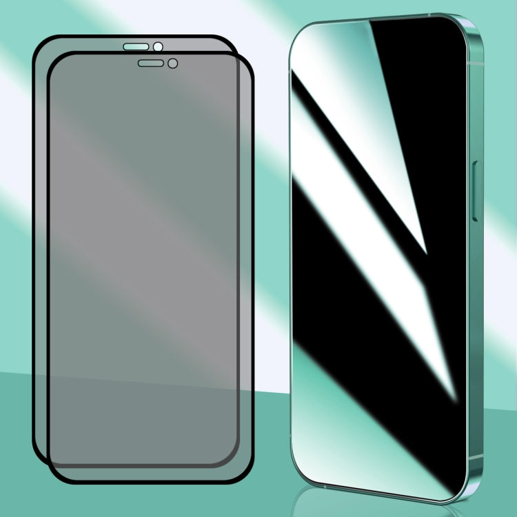 For iPhone 12 Pro Max 2pcs ENKAY Hat-Prince 25 Degree Privacy 8K UHD AGC Tempered Glass Film - iPhone 12 Pro Max Tempered Glass by ENKAY | Online Shopping UK | buy2fix