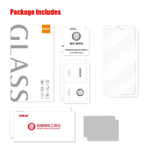 For iPhone 11 / XR 2pcs ENKAY Hat-Prince 0.1mm Ultrathin Anti-reflection Special Glass Film by ENKAY