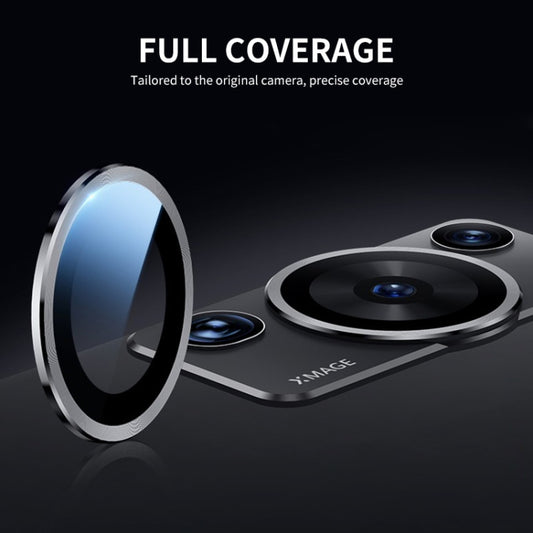 For HUAWEI P60 / P60 Pro / P60 Art ENKAY Hat-Prince 9H Rear Camera Lens Aluminium Alloy Tempered Glass Film(Golden) by ENKAY