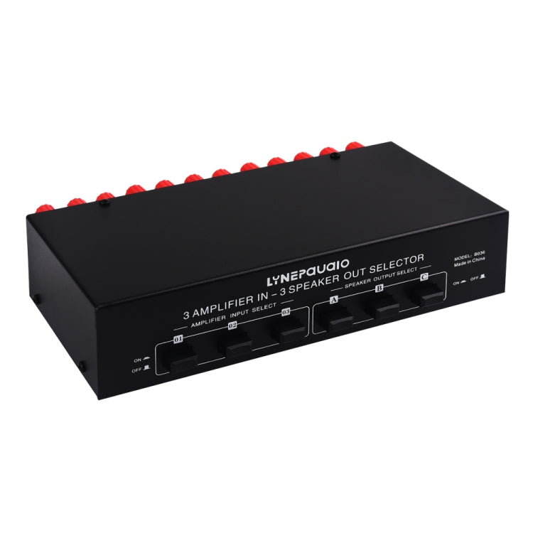 B036 3 Input 3 Output Power Amplifier And Speaker Switcher Speaker Switch Splitter Comparator - by buy2fix | Online Shopping UK | buy2fix