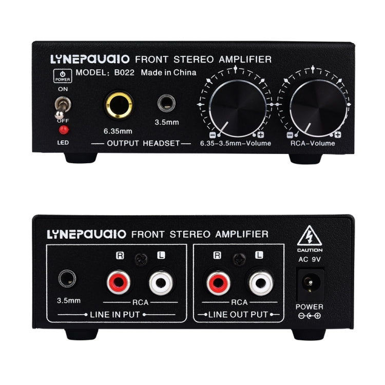 B022 Pre-Stereo Signal Amplifier Volume Booster Headphones Active Speaker Preamp Audio Amplifier - by buy2fix | Online Shopping UK | buy2fix