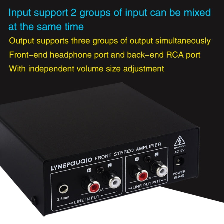 B022 Pre-Stereo Signal Amplifier Volume Booster Headphones Active Speaker Preamp Audio Amplifier - by buy2fix | Online Shopping UK | buy2fix