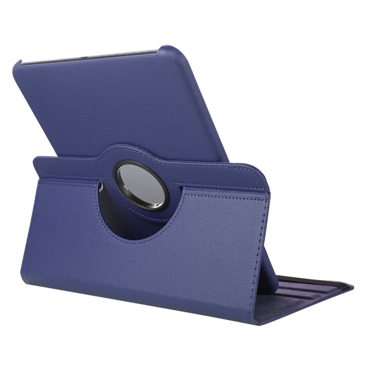 For OnePlus Pad / OPPO Pad 2 ENKAY 360 Degree Rotation Stand Litchi Leather Smart Tablet Case(Dark Blue) - OPPO Cases by ENKAY | Online Shopping UK | buy2fix