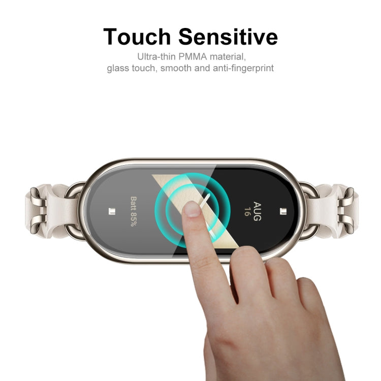 10pcs For Xiaomi Band 8 ENKAY Hat-Prince 3D Full Coverage Soft PC Edge + PMMA HD Screen Protector Film - Screen Protector by ENKAY | Online Shopping UK | buy2fix