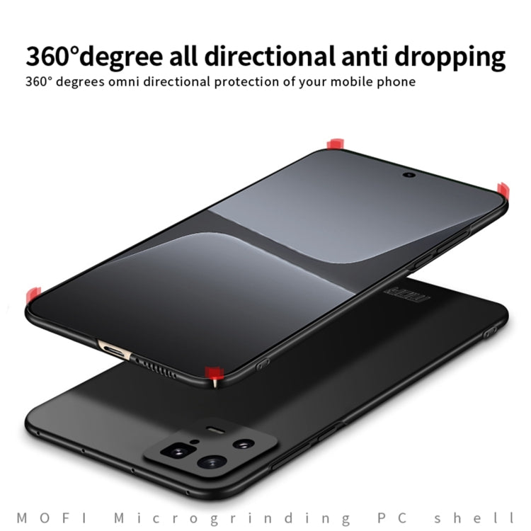 For Xiaomi 13 Pro MOFI Frosted Ultra-thin PC Hard Case(Black) - Xiaomi Cases by MOFI | Online Shopping UK | buy2fix