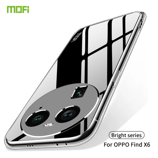 For OPPO Find X6 MOFI Ming Series Ultra-thin TPU Phone Case(Transparent) by MOFI