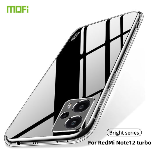 For Xiaomi Redmi Note 12 Turbo MOFI Ming Series Ultra-thin TPU Phone Case(Transparent) by MOFI
