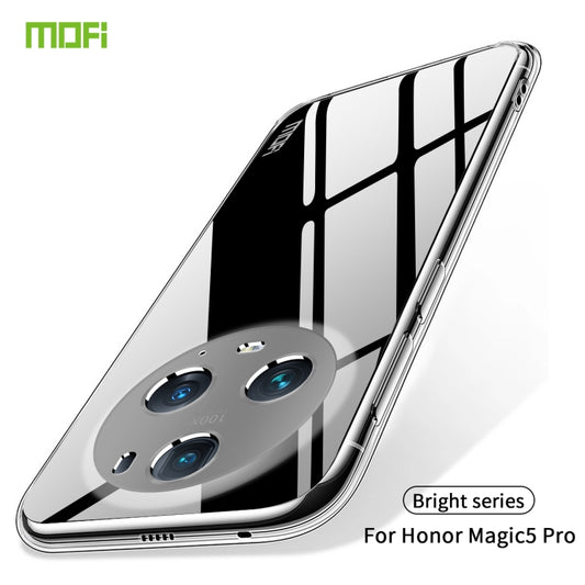 For Honor Magic5 Pro MOFI Ming Series Ultra-thin TPU Phone Case(Transparent) by MOFI