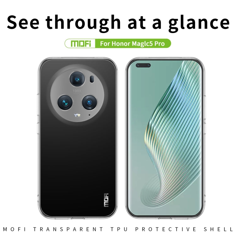For Honor Magic5 Pro MOFI Ming Series Ultra-thin TPU Phone Case(Transparent) - Honor Cases by MOFI | Online Shopping UK | buy2fix
