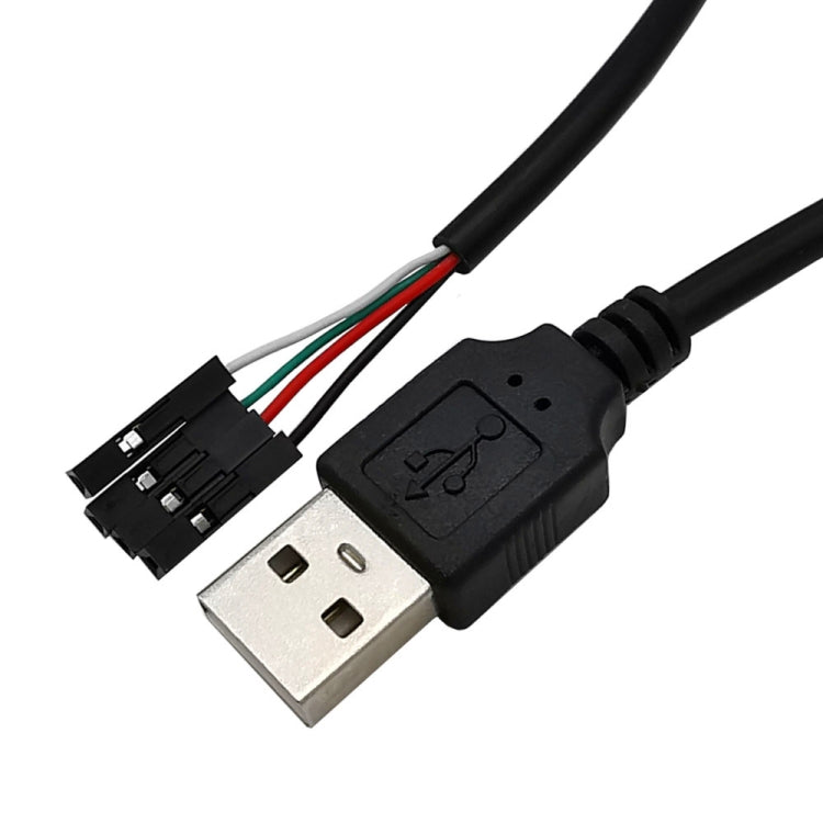 USB Male JUNSUNMAY USB 2.0 A to Female 4 Pin Dupont Motherboard Header Adapter Extender Cable, Length: 0.3m by JUNSUNMAY