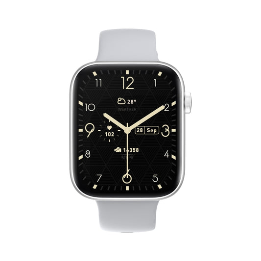 P59 2.01 inch Color Screen Smart Watch,Support Heart Rate Monitoring / Blood Pressure Monitoring / Blood Oxygen Monitoring(Silver) by buy2fix