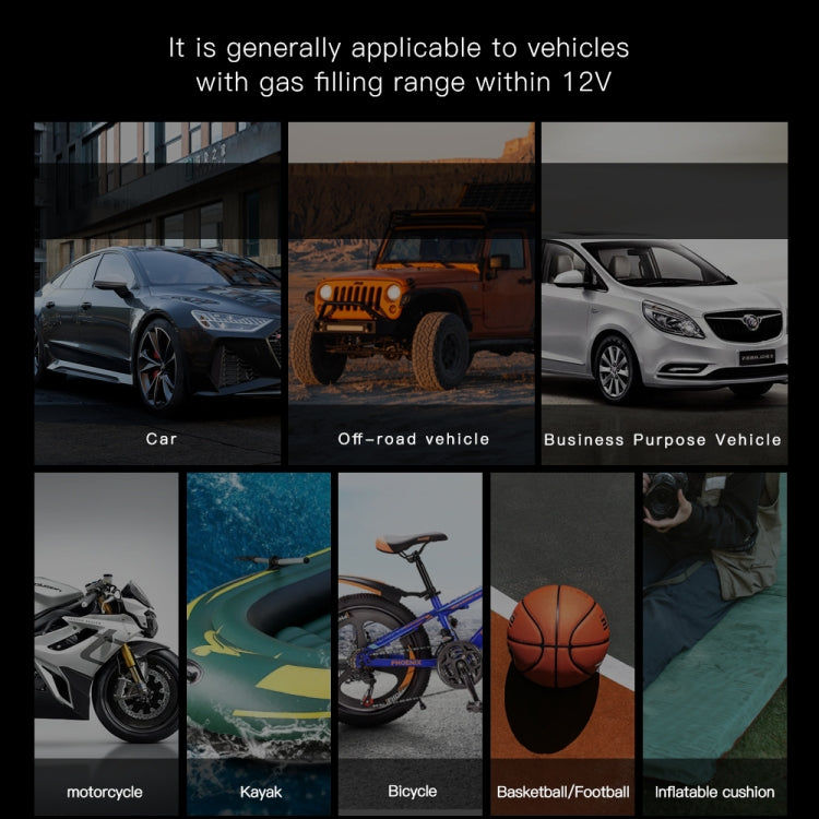 Ai8 Portable Multifunctional LCD Screen Emergency Power Supply 12V Car Start Air Pump(Red) by buy2fix