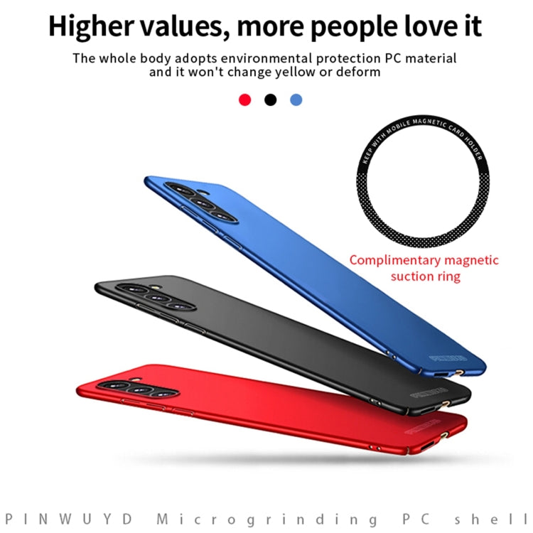 For Samsung Galaxy S23 5G PINWUYO Magnetic Magsafe Frosted PC Ultra-thin Hard Phone Case(Black) - Galaxy S23 5G Cases by PINWUYO | Online Shopping UK | buy2fix