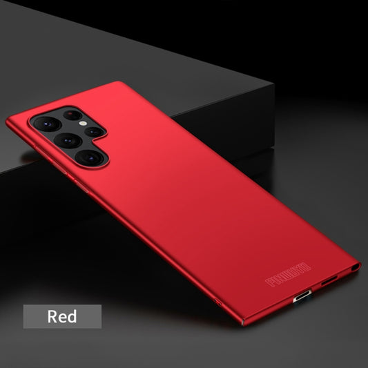 For Samsung Galaxy S23 Ultra 5G PINWUYO Magnetic Magsafe Frosted PC Ultra-thin Hard Phone Case(Red) by PINWUYO