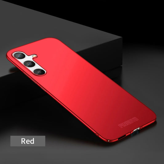 For Samsung Galaxy A34 5G PINWUYO Magnetic Magsafe Frosted PC Ultra-thin Hard Phone Case(Red) by PINWUYO
