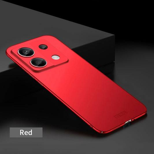 For Xiaomi Redmi Note 13 5G MOFI Micro-Frosted PC Ultra-thin Hard Phone Case(Red) by MOFI