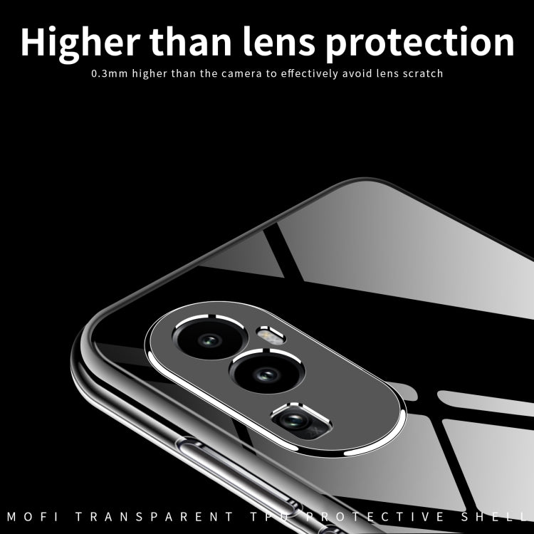 For OPPO Reno10 China MOFI Ming Series Transparent Ultra-thin TPU Phone Case(Transparent) - OPPO Cases by MOFI | Online Shopping UK | buy2fix