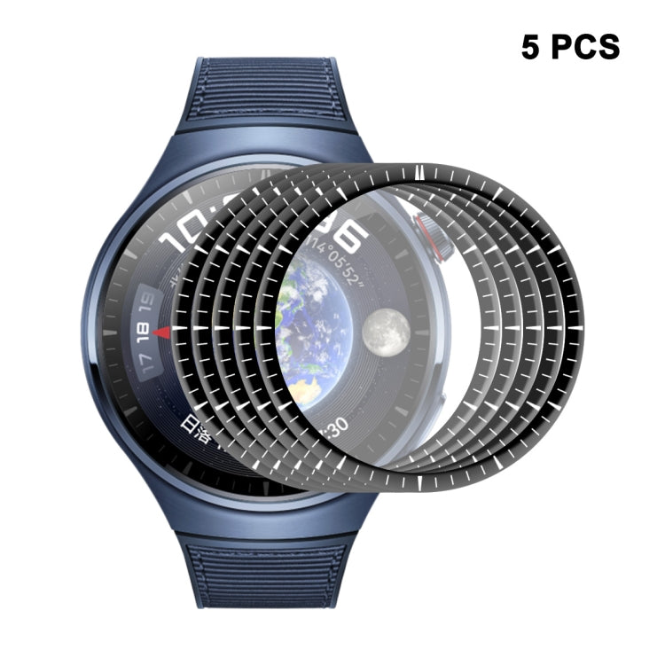 5pcs For Huawei Watch 4 Pro ENKAY 3D Full Coverage Soft PC Edge + PMMA HD Screen Protector Film - Screen Protector by ENKAY | Online Shopping UK | buy2fix