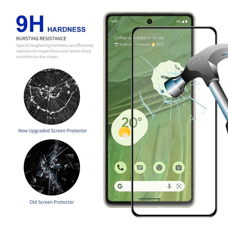 1pc For Google Pixel 7A ENKAY Full Glue High Aluminum-silicon Tempered Glass Film - Google Tempered Glass by ENKAY | Online Shopping UK | buy2fix