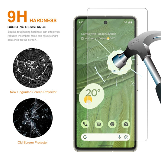 2pcs For Google Pixel 7A ENKAY 0.26mm 9H 2.5D High Aluminum-silicon Tempered Glass Film by ENKAY