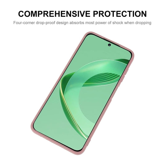 For Huawei Nova 11 ENKAY Liquid Silicone Phone Case with Tempered Glass Film(Light Green) by ENKAY
