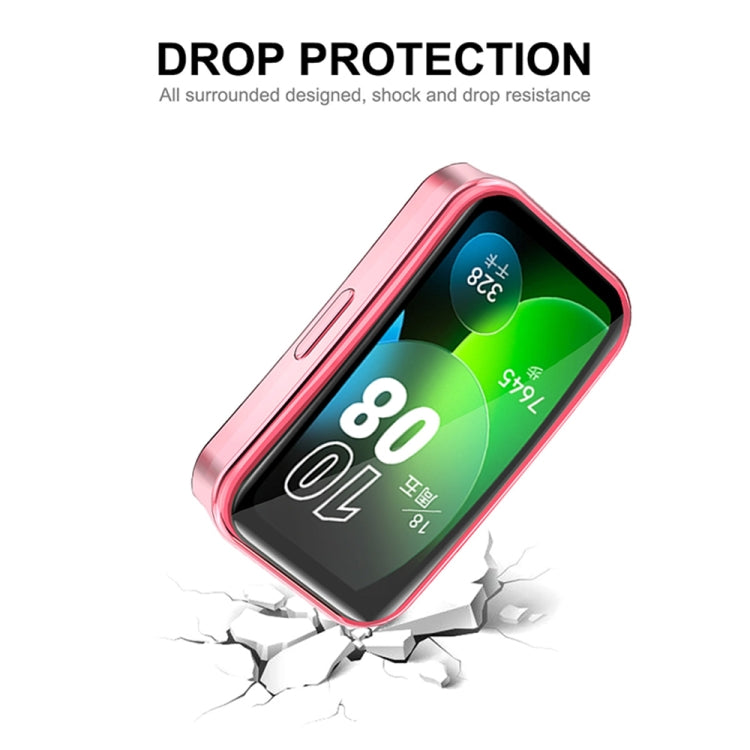 For Huawei Band 10 / 9 / 8 ENKAY Hat-Prince Full Coverage Electroplated Soft TPU Case with Screen Protection(Golden) by ENKAY