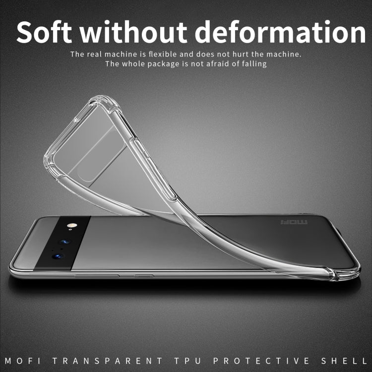 For Google Pixel 8 MOFI Ming Series Ultra-thin TPU Phone Case(Transparent) - Google Cases by MOFI | Online Shopping UK | buy2fix