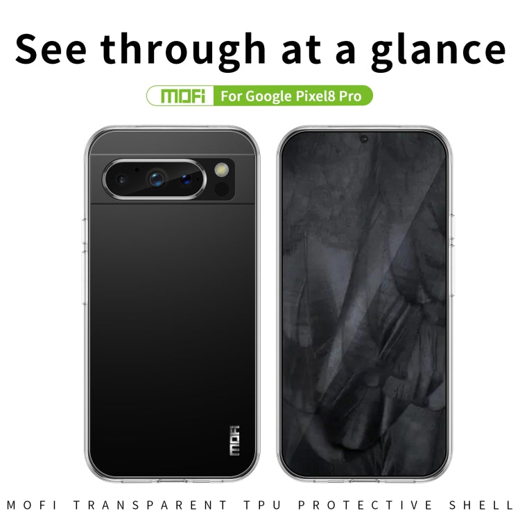 For Google Pixel 8 Pro MOFI Ming Series Ultra-thin TPU Phone Case(Transparent) - Google Cases by MOFI | Online Shopping UK | buy2fix