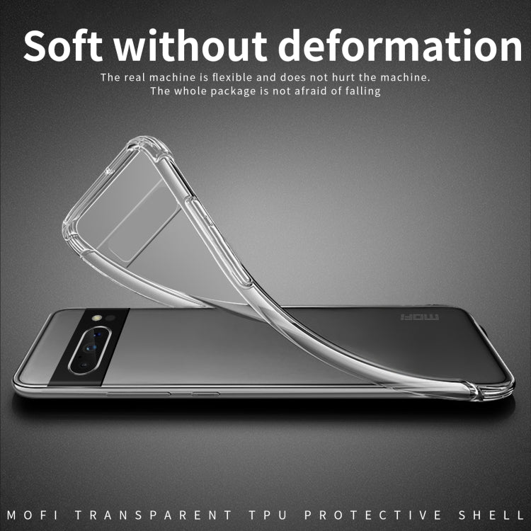 For Google Pixel 8 Pro MOFI Ming Series Ultra-thin TPU Phone Case(Transparent) - Google Cases by MOFI | Online Shopping UK | buy2fix