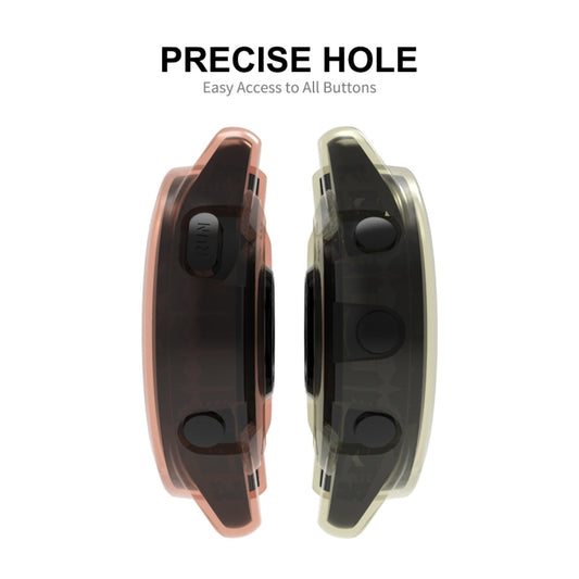 For Garmin Forerunner 265S ENKAY Hat-Prince Transparent TPU Frame Drop Protection Case(Blue) by ENKAY