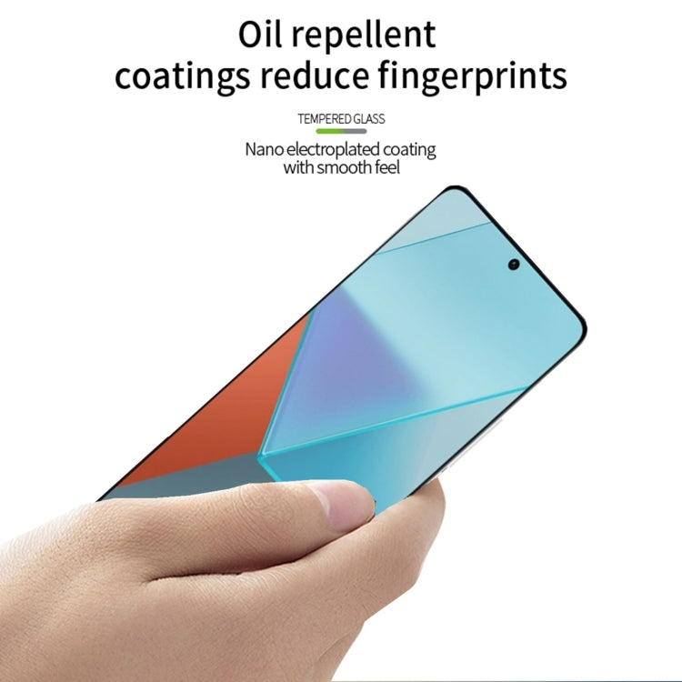 For Xiaomi Redmi Note13 Pro+ MOFI 9H 3D Hot Bending Tempered Glass Film(Black) - by MOFI | Online Shopping UK | buy2fix