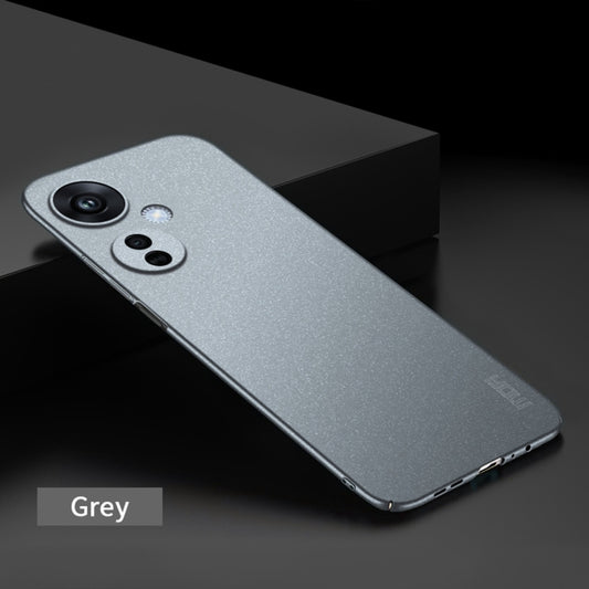 For OPPO K11X 5G MOFI Fandun Series Frosted PC Ultra-thin All-inclusive Phone Case(Gray) by MOFI