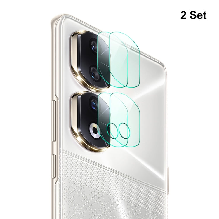 For Honor 90 Pro 2Sets ENKAY Hat-Prince 9H Rear Camera Lens Tempered Glass Film - Honor Tempered Glass by ENKAY | Online Shopping UK | buy2fix