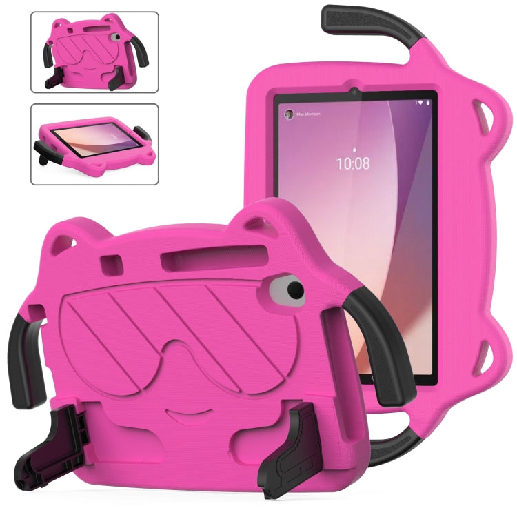 For Lenovo Tab M8 TB-300FU/TB-300XU 4rd Gen Ice Baby EVA Shockproof Hard PC Tablet Case(Rose Red+Black) - Lenovo by buy2fix | Online Shopping UK | buy2fix