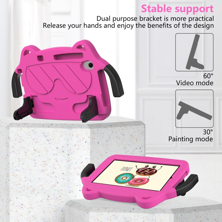 For Lenovo Tab M8 TB-300FU/TB-300XU 4rd Gen Ice Baby EVA Shockproof Hard PC Tablet Case(Rose Red+Black) - Lenovo by buy2fix | Online Shopping UK | buy2fix