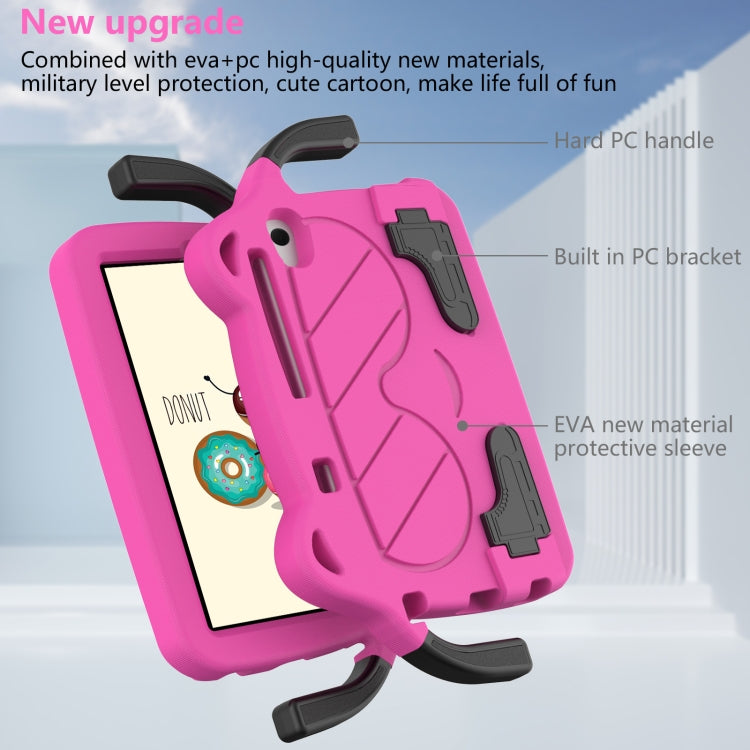 For Lenovo Tab M8 TB-300FU/TB-300XU 4rd Gen Ice Baby EVA Shockproof Hard PC Tablet Case(Rose Red+Black) - Lenovo by buy2fix | Online Shopping UK | buy2fix