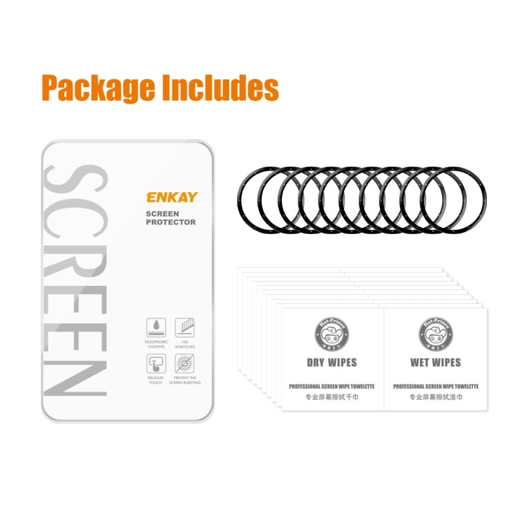 For Garmin Venu 3S 10pcs ENKAY 3D Full Coverage Soft PC Edge PMMA HD Screen Protector Film by ENKAY