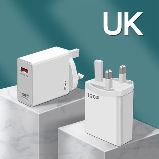 120W USB Super Fast Charging Charger, Plug Size:UK Plug - USB Charger by buy2fix | Online Shopping UK | buy2fix