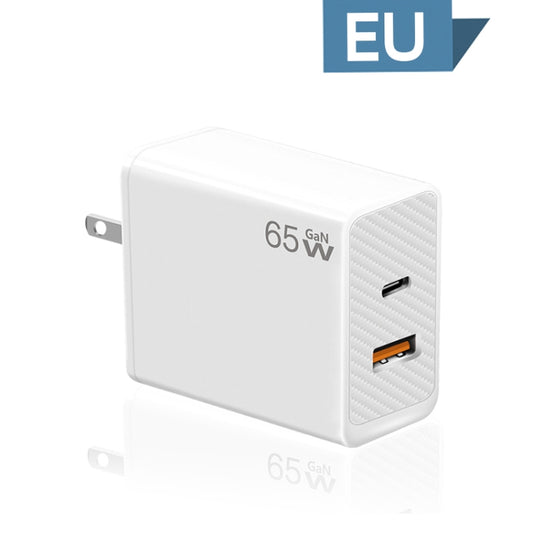 GaN PD48W Type-C PD3.0 + USB3.0 Fast Charger ,US Plug(White) by buy2fix