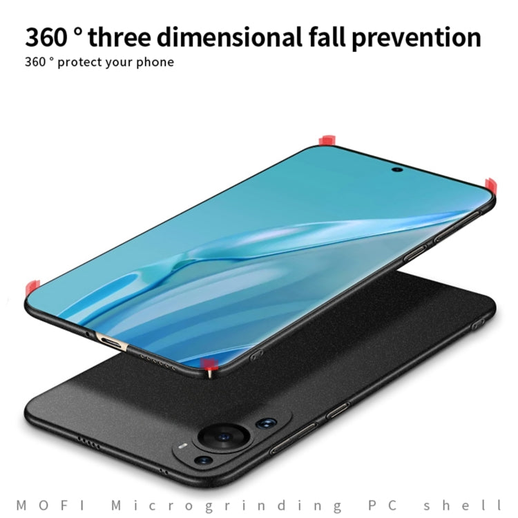 For Huawei P60 Art MOFI Fandun Series Frosted PC Ultra-thin All-inclusive Phone Case(Blue) - Huawei Cases by MOFI | Online Shopping UK | buy2fix