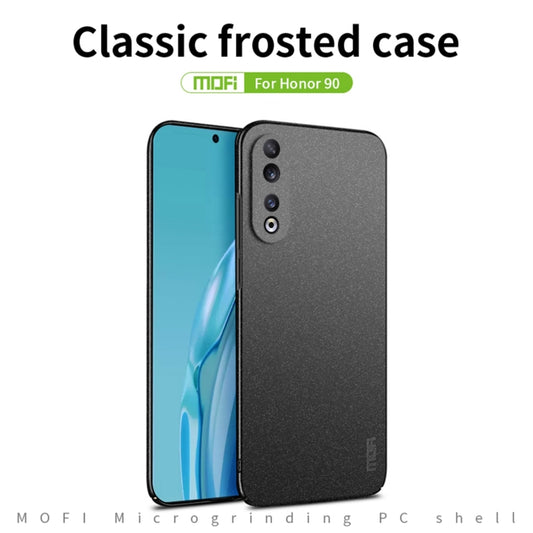 For Honor 90 MOFI Fandun Series Frosted PC Ultra-thin All-inclusive Phone Case(Gray) by MOFI