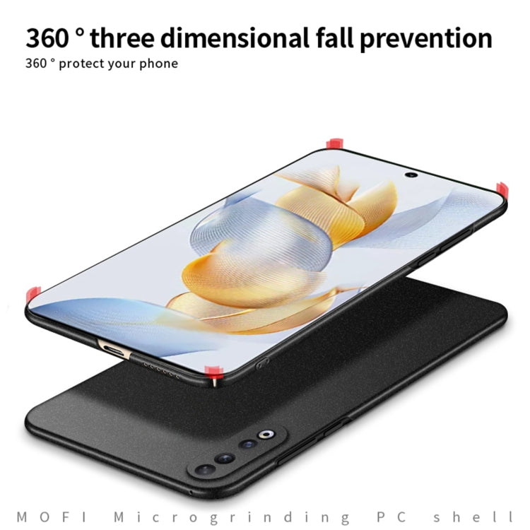 For Honor 90 MOFI Fandun Series Frosted PC Ultra-thin All-inclusive Phone Case(Gray) - Honor Cases by MOFI | Online Shopping UK | buy2fix