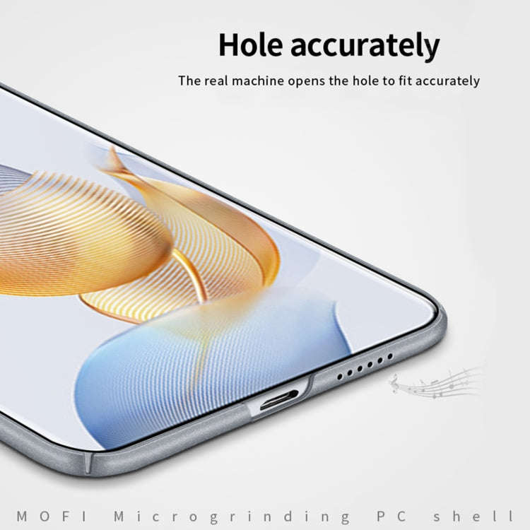 For Honor 90 MOFI Fandun Series Frosted PC Ultra-thin All-inclusive Phone Case(Gray) - Honor Cases by MOFI | Online Shopping UK | buy2fix