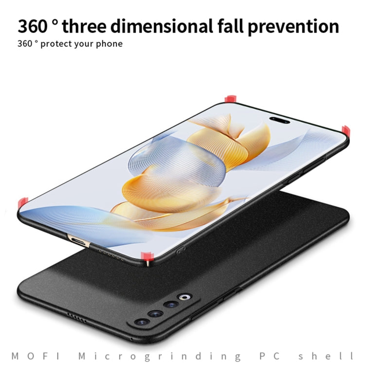 For Honor 90 Pro MOFI Fandun Series Frosted PC Ultra-thin All-inclusive Phone Case(Black) - Honor Cases by MOFI | Online Shopping UK | buy2fix